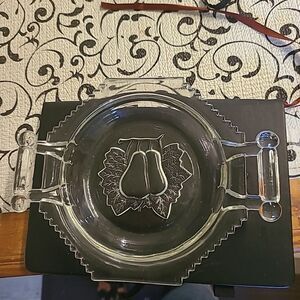 Jeanette Baltimore Pear Glass Tray